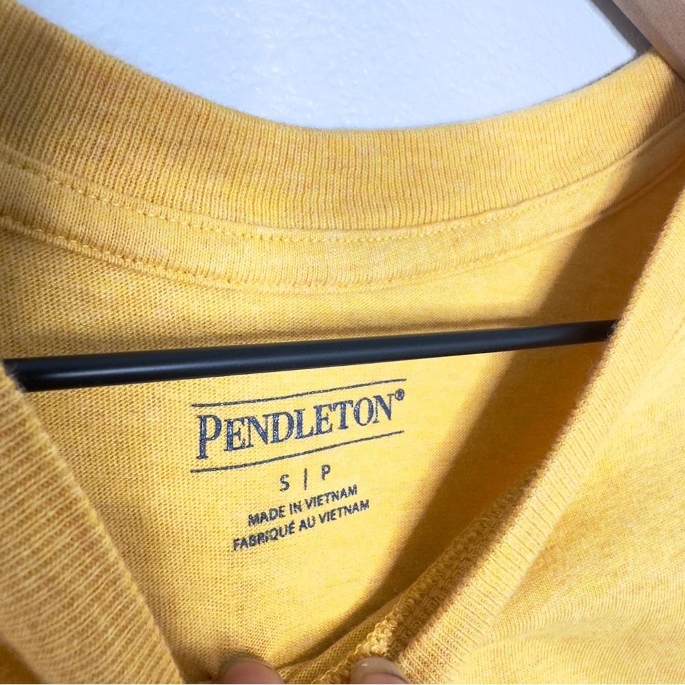 Pendleton 100% Cotton T-Shirt Sz S Gold/Yellow Classic Solid - Picture 4 of 8